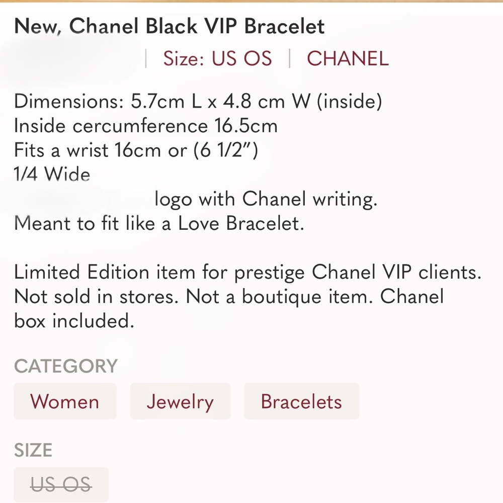 CC bracelet Available in silver logo bracelet - Picture 7 of 7